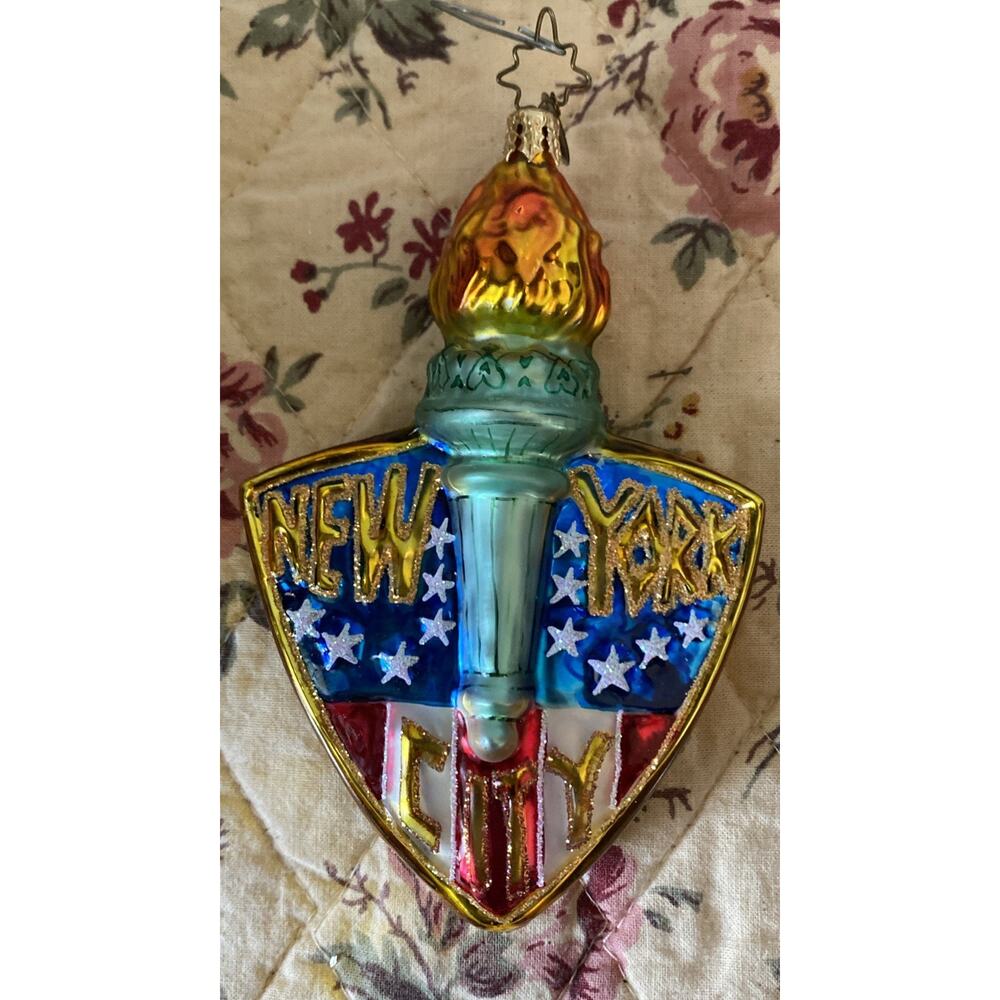 Christopher Radko NYC NEW YORK CITY'S FINEST NYPD Police Christmas Ornament Rare